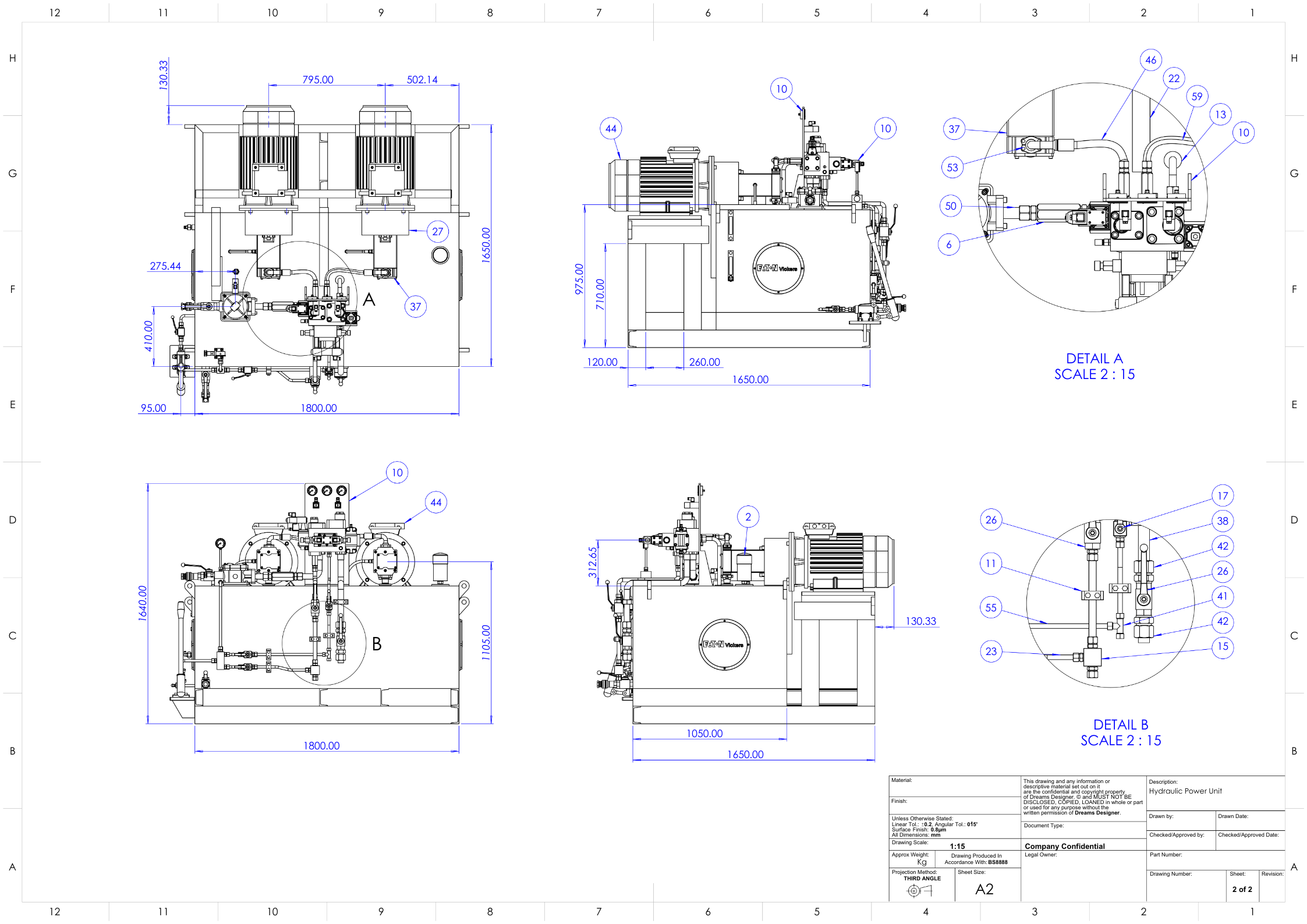 Production Drawings and BOM Documentation